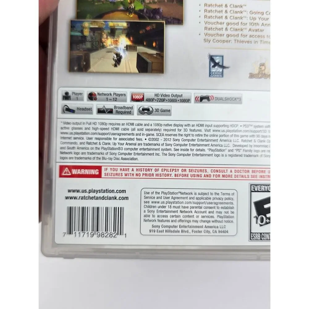 Ratchet & Clank Collection PS3 Sony PlayStation Disc Is Very Good